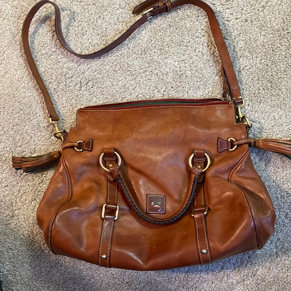 Brown leather Dooney Bourke Satchel